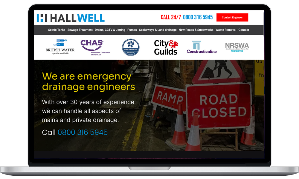 Website Designed for Hallwell
